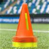 FORZA Coni Flessibili [Pacco da 10] | per Migliorare E Diversificare Sessioni di Allenamento in Diversi Sport - in 9 Colori (Rosso)