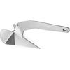 ISURE MARINE - Ancora tipo Delta/Wing per barche, in acciaio INOX, resistente, forma triangolare, 10 kg