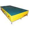 Gana Sport Materasso di caduta per ginnastica con fondo antiscivolo 400x200x40 modello manoni con taglio a 45°