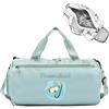 Brocade Creek Borsone da Viaggio Personalizzato con Nome/Logo, Borsa da Palestra per Sport, Yoga, Danza, Impermeabile, per Weekend, per Donne e Uomini, con Scomparti per Scarpe e Vestiti Bagnati