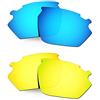 HKUCO Lenti Compatibile/Sostituzione per Rudy Stratofly Blu/Oro 24K Occhiali da Sole