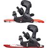 Combo Ski 2in1 Scarpe da neve leggere con piccozze Minisci per uomini e donne, numero di scarpe 36-48, adatte per sci, tracking, pattinaggio, arrampicata invernale su ghiaccio e neve (Rosso Power)