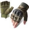Katutude Guanti da motociclista da uomo, guanti outdoor tattici da uomo per allenamento, guanti da motociclista a mezze dita, guanti sportivi per airsoft, militare, paintball, motociclismo, ciclismo