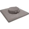 Zalydala Tappetino da meditazione, set di cuscini da meditazione, rotondo e quadrato, imbottitura in buccia di grano saraceno e cotone, rivestimento in velluto lavabile, per yoga, meditazione e relax (viola