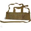 Generic Rhodesian Fereday & Sons Chest RigTactical Canvas 4 Mag Pouch FAL/G3/M14 Bush War/20rd - KHAKI