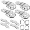 GENERIC 8pcs Tie down Anchor d Anelli per Rimorchio Camion Letto Ganci 1/4 d Anello Piastra di Montaggio per Cinghie Barca e Gancio di Traino Accessori Auto Dexterous e professionale