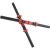 Ycauty Manubri da 50 Cm Maniglie Leggere per Sollevamento Pesi con Dadi, Attrezzatura Fitness per Palestra Domestica, PP+gomma
