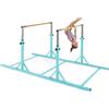 COSTWAY Sbarre Parallele Ginnastica per Bambini, Barre Doppie Ginnastica per Casa con Altezza Regolabile a 13 Livelli e Larghezza Regolabile a 6 Livelli, per Bambini 3+ Anni, Portata 160kg