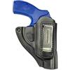 VlaMiTex IWB 11 Fondina in Pelle per rivoltella Ruger LCR, Nero