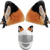 luchike 1 paio di orecchie di gatto carino casco decorazioni casco accessori peluche casco orecchie casco corna casco abbellimenti stile 14