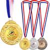Aokizkdzsw Medaglie di bronzo argento oro personalizzato con logo - premi personalizzati per competizioni sportive, riconoscimento dei dipendenti, programmi scolastici e premi per ufficio