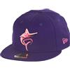 New Era Miami Marlins Purple 59Fifty Basecap - 7 1/8-57cm (M)