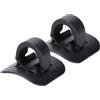 BELLIFFY 2 Pezzi Clip Fissaggio Cavo Bici in Alluminio e Plastica Supporto Fermo Guaina per Freni e Cambio Mountain Bike Nero