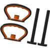 kowaku Maniglia per Kettlebell, Impugnatura per Pesi, Portatile, Multifunzione, per Kettlebell, Impugnatura per Pesi da Viaggio, Palestra, Borsa da Palestra, Nero 2 Maniglia 2 Asta