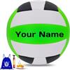 Generico Pallone da Pallavolo Personalizzabile, Taglia 5, per Interni ed Esterni, con Pompa e Borsa, Arancione/Blu/Bianco