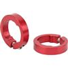 VGEBY Manopole per Bici Anelli di Bloccaggio, 2 Pezzi Tappi Terminali per Manubrio per Bicicletta in Lega di Alluminio Bloccaggio per Impugnatura per Bici Morsetti per Manubrio per Bici da 22,2 Mm(Rosso)