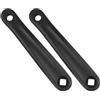 Honseadek Coppia di pedivelle da 170 mm per bicicletta in lega di alluminio per esercizio per bici E-For Bike Indoor Cycling Attrezzature per il fitness Mid Motor Compatibile Nero Guarnitura