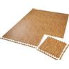 tectake® Set di 12 tappetino palestra di protezione, 61x61 cm cad, tappetino yoga e pilates, EVA espansa, tappeto palestra impermeabili, termoisolanti, insonorizzanti, attrezzi palestra casa - Marrone