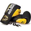 GREEN HILL GUANTI DA BOXE PROFESSIONISTI TAIPAN GREEN HILL GUANTONI LACCI PELLE (10 oz, Nero)