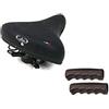 MONTEGRAPPA Sella Molle + MANOPOLE Ideale Bicicletta Graziella/Freni a Bacchetta/City Bike/Olanda - Colore Nero