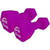 DONATIF Coppia di Manubri in Vinile 2,5 Kg, Pesi per Allenamento Fitness, Pilates, Attrezzi per Palestra in Casa