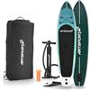 ArtSport SUP gonfiabile 320 cm Blue Wave - Tavola Stand Up Paddle | 150 kg | Set completo con pagaia, pompa, leash, zaino