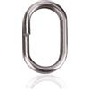 Generic Anelli divisi da pesca, 100 anelli ovali in acciaio inox, connettori a scatto per attrezzatura da pesca alla carpa, accessori per attrezzatura da pesca per acqua salata di acqua dolce (10 x 19 mm)