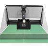 TAPMING Lanciatore automatico con rete di raccolta per palloni da ping pong, con 100 palline in ABS, per ping pong, con rete, per palestre, scuole, centri di allenamento