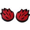 Leeadwaey Ammortizzatore antiurto in silicone per racchette da tennis a fiamma rossa