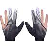 Antcher 2 Pezzo Guanti da biliardo unisex con elastico alto 3 dita traspirante antiscivolo guanto da biliardo snooker per mano sinistra Destra (bianca)