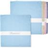 Coccole - Set Asilo Personalizzato 2 Sacche - Sacca Asilo Personalizzata 2pz per Bimbo con Motivo Quadretti Azzurro in Cotone Anallergico - Set Personalizzato con Nome 100% Made in Italy