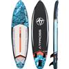 ATPROSS Tavola SUP Gonfiabile con Sedile Kayak e Accessori, 320x84cm Stand Up Paddle Extra Largo per 2 Persone, Portata 200kg, Canoa Gonfiabile 2 Posti Stabile e Antiscivolo per Mare e Surf