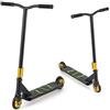 COSTWAY Scooter Acrobatico per Bambini, Monopattino Freestyle con 2 Ruote PU e Ampia Pedana in Alluminio, Scooter Pro per Trucchi Leggero da Strada per Bambini 10+ Anni, Carico 100 KG (Nero)