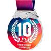 Generico Medaglie Premiazioni Personalizzate,Medaglia Personalizzata con Foto Logo Text,Medaglies per Giochi Scolastici Medaglie Premiazioni Bambini Regalo (Stampa a Colori, Silver)