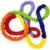 Generico Corda elastica - Fascia elastica arcobaleno per bambini, anello di trazione flessibile per l'educazione fisica | Corda fitness per coordinazione di gruppo, allenamento scolastico, sviluppo delle