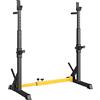 LIFERUN Rack da Squat, Multifunzione Rack da Squat Regolabile in Altezza, Porta Manubri da Squat, Supporto per Bilanciere Porta Manubri, Stand per Sollevamento Pesi, Supporti di Squat, Max. 250KG (Rosso)