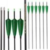 PHILOCS 12 pz Frecce da Tiro con L'Arco, Spine 700 ID 4,2 mm Etichetta Dorata Aste in Carbonio per Caccia Tiro Pratico (30inch)