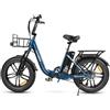 SAMEBIKE 20 Pneumatici Grassi Bicicletta Elettrica 36V 13Ah Batteria Rimovibile Schermo LCD Colorato E-bike da Pendolarismo Per Adulti 25KM/H