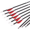 ACCMOS 12 Pezzi 29 Pollici Freccia in Carbonio Spine 900 ID 4.2 mm Targeting Freccia, per Arco Ricurvo Arco Composto Caccia o Pratica di Tiro con L'Arco (Spine 900)