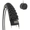 ECOVELO COPERTONE NERO MTB 26 X 1.95 (50-559) + CAMERA D'ARIA BICI BICICLETTA MOUNTAIN BIKE