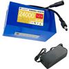 HJGHY 12v,24000mAh, Batteria al Litio da 12 V, 12 Ah, 16 Ah, 24 Ah, 12 Volt, 5000 mAh, 9000 mAh, Ricaricabile Tramite CC, Potente Batteria Portatile ai polimeri di Litio con caricabatteria