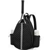 Daaxing Borsa a tracolla per racchetta da tennis, zaino a tracolla da tennis impermeabile, borse leggere per racchette, cinghia regolabile permette, 32 x 12 x 42 cm