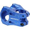 BBTISG Attacco Manubrio da 31,8 Mm per Mountain Bike, 35mm Alluminio CNC BMX Attacco per Bicicletta per La Maggior Parte delle Bici da Strada Attacco MTB Attacco (Blu)