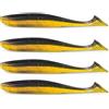 East Rain Esca morbida per pesciolini trasparenti con coda per esche da pesca adatta a tutti i tipi di ram (PVC, 2 dimensioni, 6opzioni di colore)