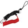 BESPORTBLE Cordino per Fotocamera Subacquea in Acciaio Inossidabile con Fibbia Sgancio Rapido Cavo di Sicurezza Retrattile per Immersioni Subacquee e Snorkeling