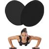 Generic Confezione da 2 dischi scorrevoli per esercizi - dischi scorrevoli per allenamento a casa, palestra, pilates, fisioterapia, addominali e allenamento completo (rosa)