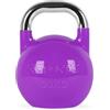 MSPORTS Kettlebell Competition Premium, da 4-36 kg, con esercizi per la postura (lingua italiana non garantita), di qualità professionale, 12 kg - giallo, allenamento di forza