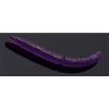 Libra Lures Grasso D'Worm - Viola Glitter - 6,5 cm - 10 Stuks