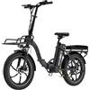HITWAY Bici Elettrica, Bicicletta Elettrica da 36V 15.6Ah, 250W E Bike da 20 pollici, Autonomia 70-150km, 7 Velocità, Controllo APP, Bici Elettrica Pieghevole BK6SL