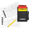 FORZA Portafoglio Arbitri da Calcio │ Kit Arbitri | Carta Rossa E Gialla